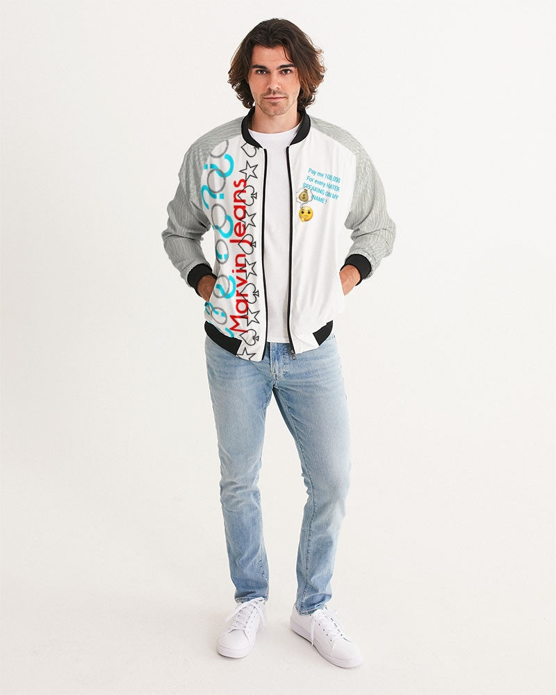 Gator white 100,000 by Trinity D Marvin Men's Bomber Jacket