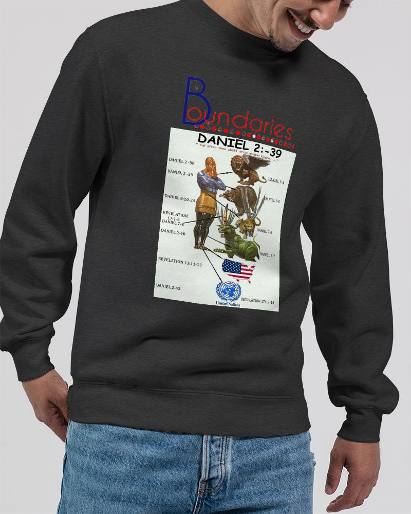 Daniel's gospel message by Marvin Jeans and Trinity D Marvin Unisex Premium Crewneck Sweatshirt | Lane Seven