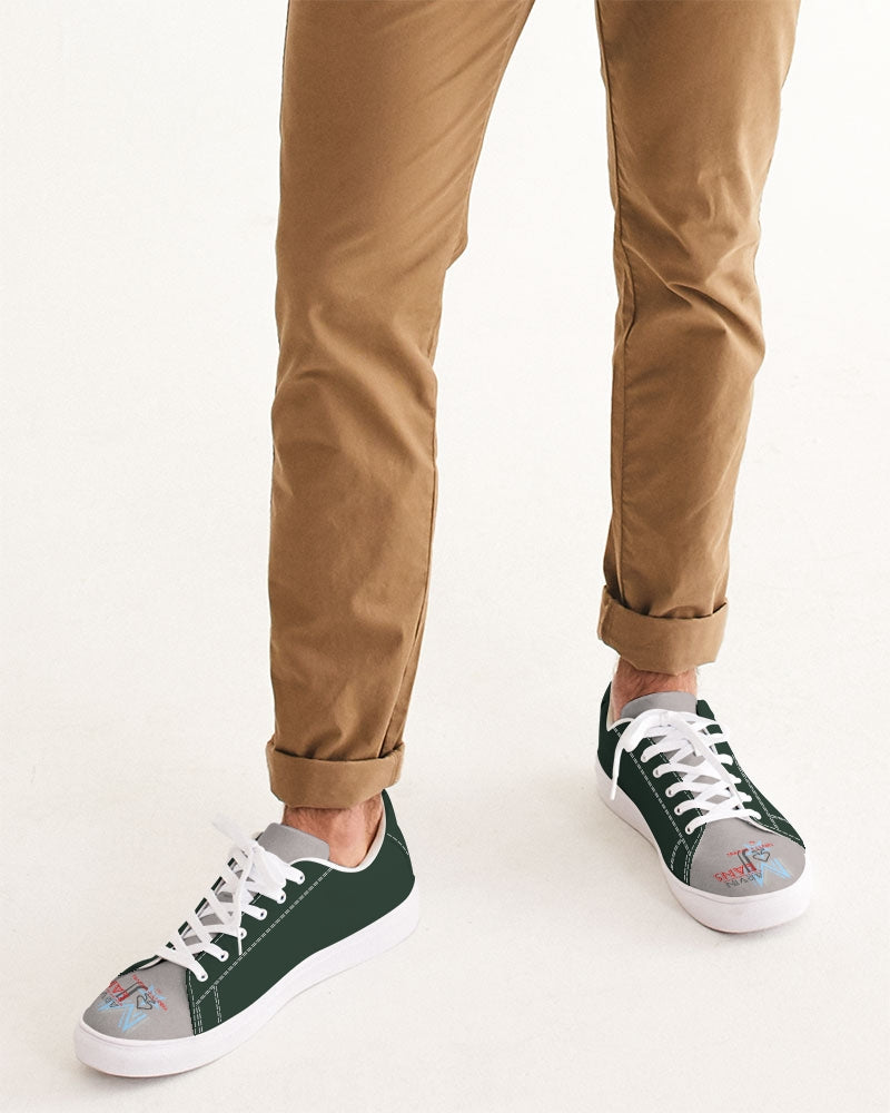 Above greatness light gray Men's Faux-Leather Sneaker