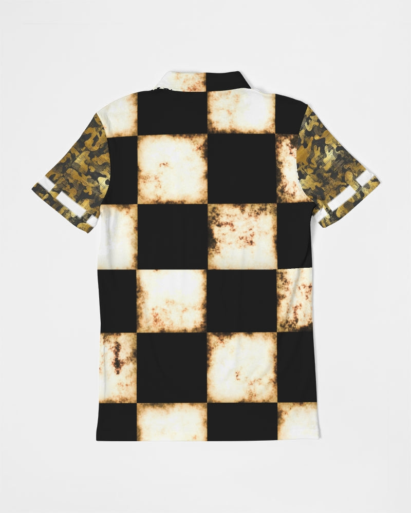 Bold gold mix by Marvin Jeans and Trinity D Marvin Men's Slim Fit Short Sleeve Polo