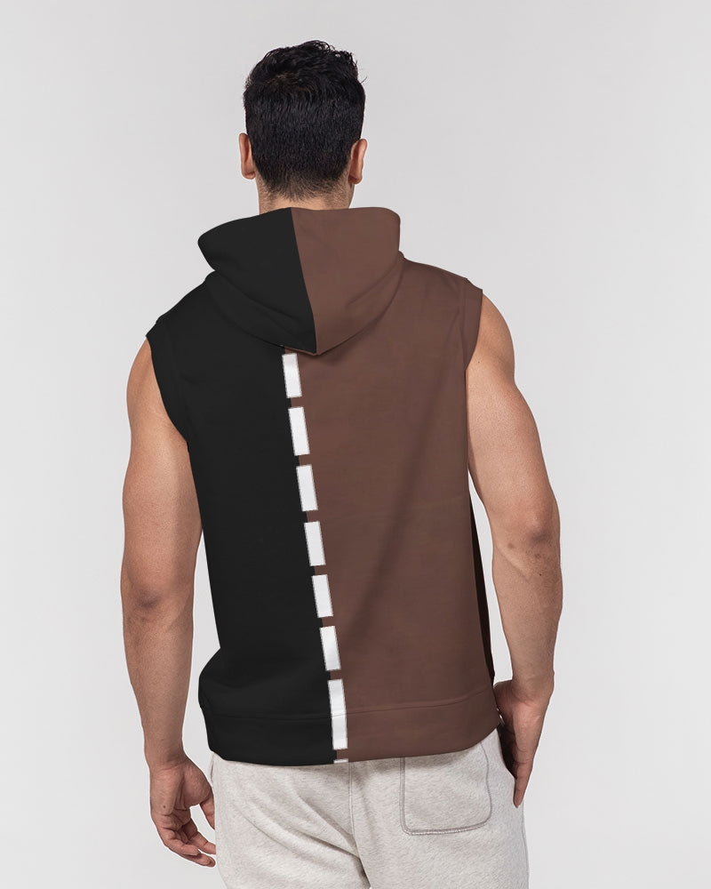 Premium half black BY MARVIN JEANS Men's Premium Heavyweight Sleeveless Hoodie