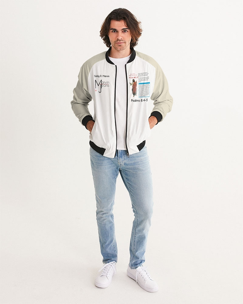 Gospel message BY MARVIN JEANS Men's Bomber Jacket