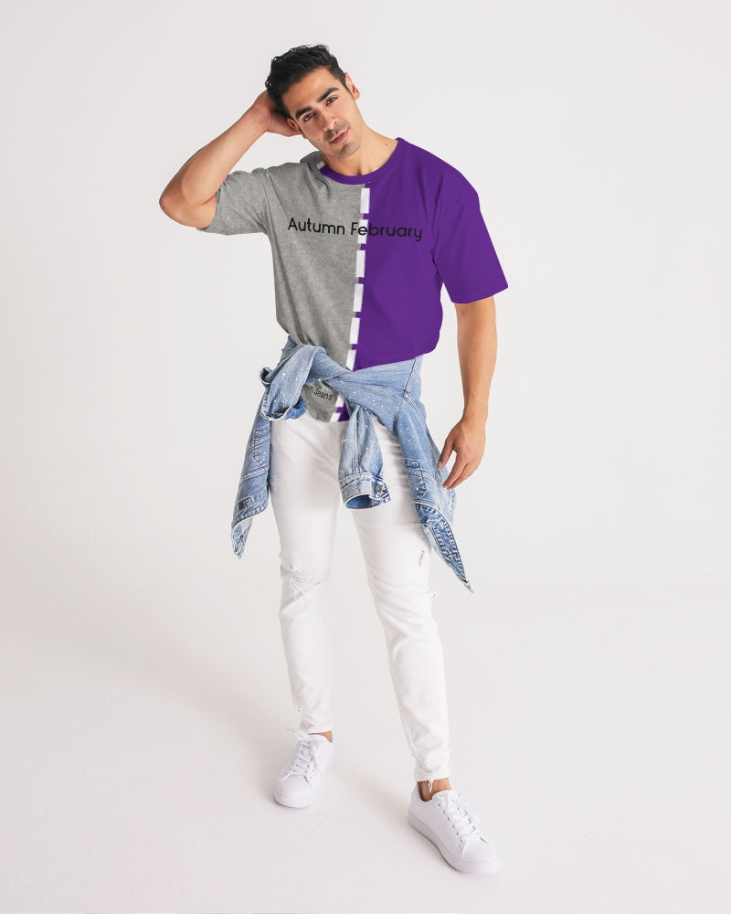 Autumn February cool gray have purple by Marvin Jeans and Trinity D Marvin Men's Premium Heavyweight Tee