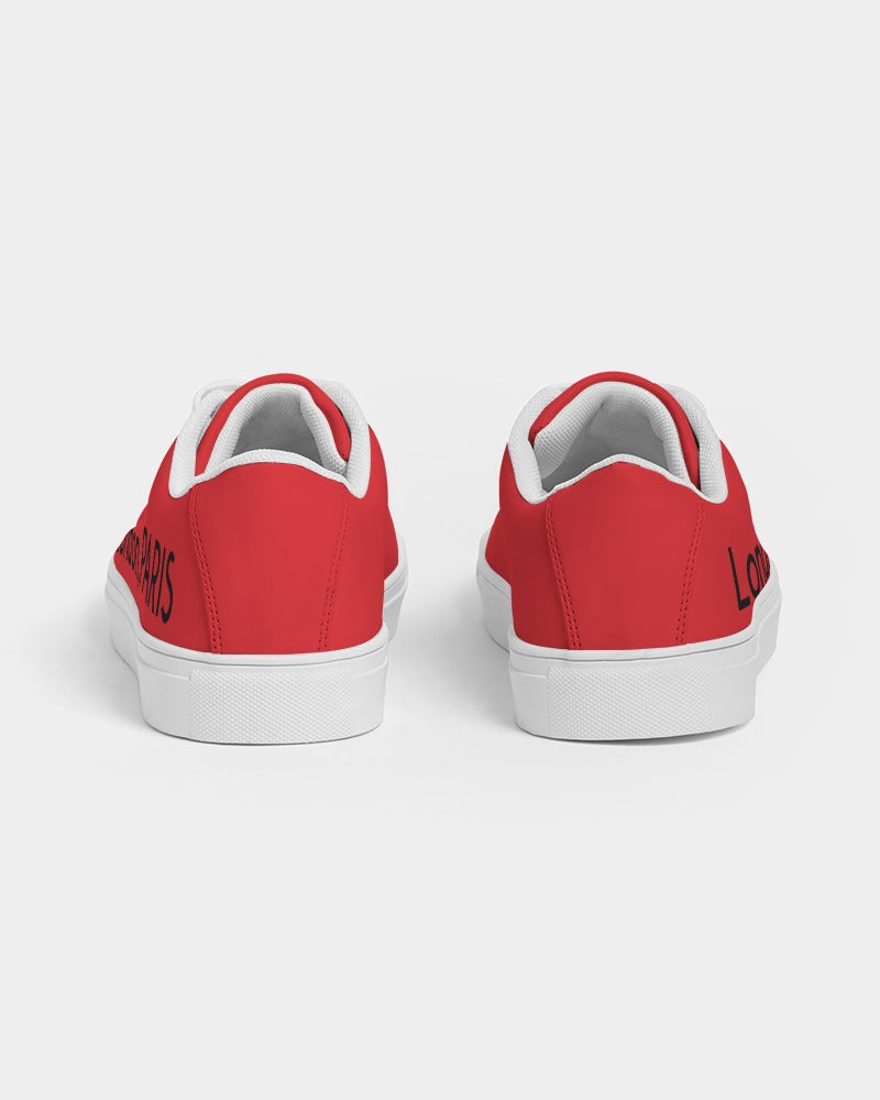 London,PARIS red by Marvin Jeans Men's Faux-Leather Sneaker