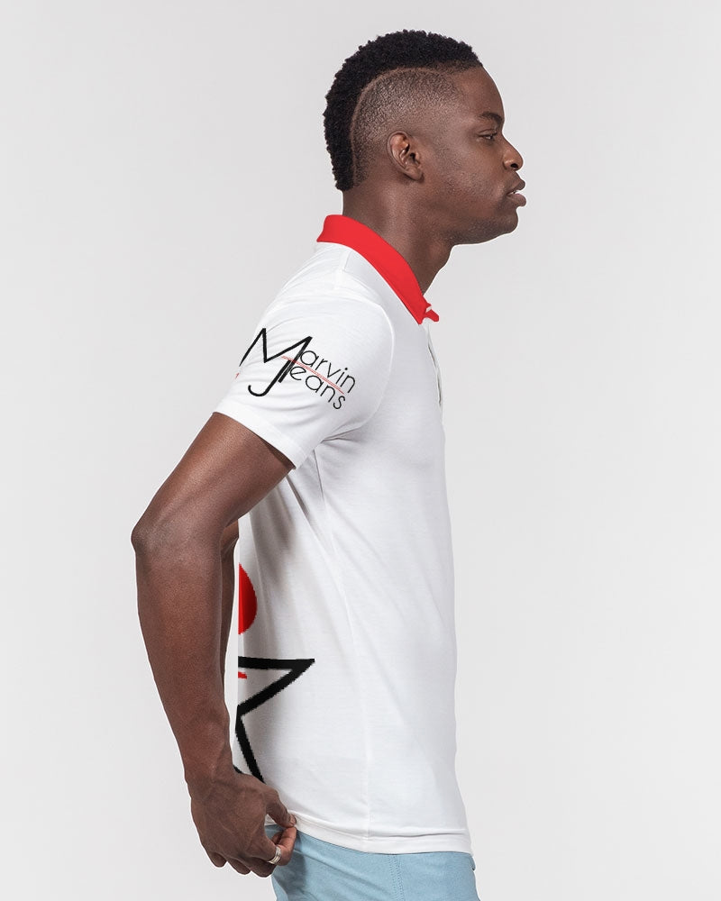 ESTL by Trinity D Marvin Men's Slim Fit Short Sleeve Polo