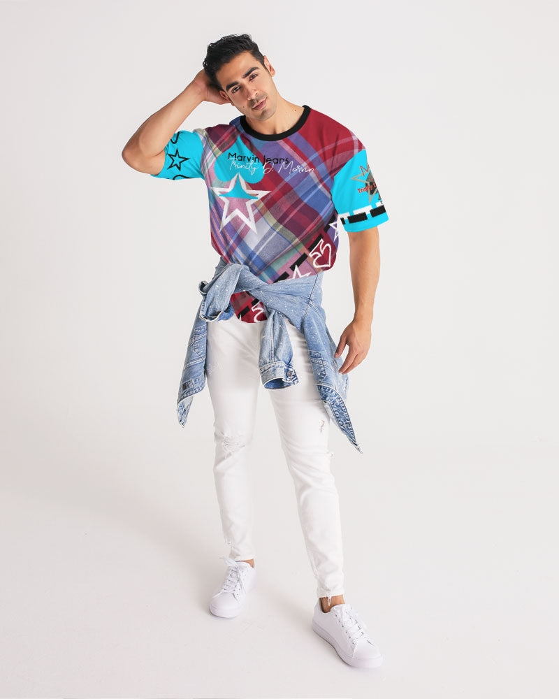 Glory plaids by Marvin Jeans and Trinity D Marvin Men's Premium Heavyweight Tee