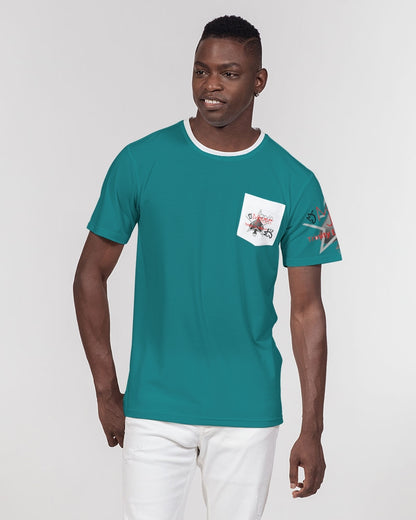 123 Men's All-Over Print Pocket Tee