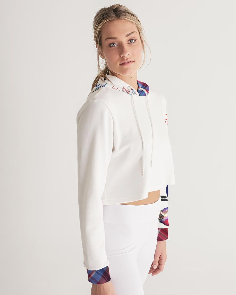 Logo's  Women's All-Over Print Cropped Hoodie