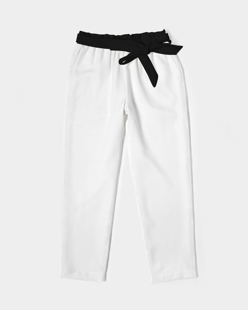 Hey Papi BY MARVIN JEANS Women's All-Over Print Belted Tapered Pants