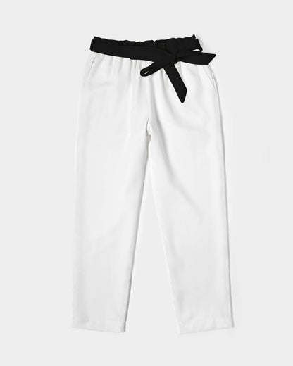 Hey Papi BY MARVIN JEANS Women's All-Over Print Belted Tapered Pants