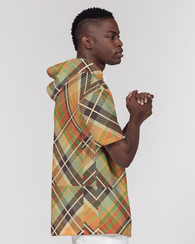 "No logo's" Men's All-Over Print Premium Heavyweight Short Sleeve Hoodie