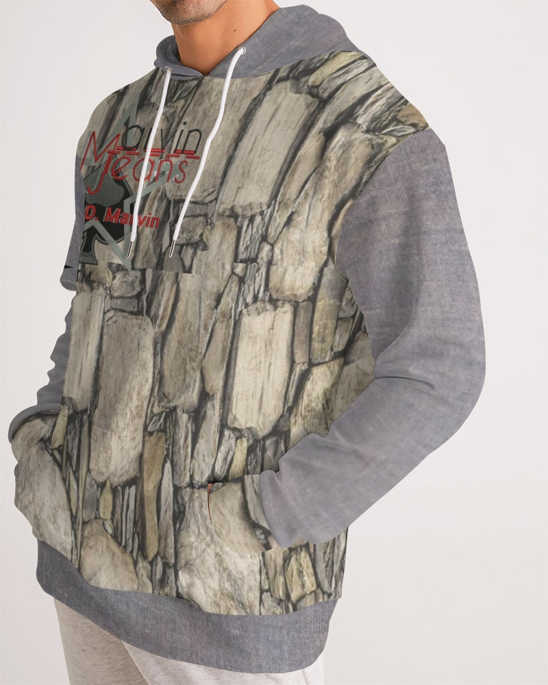 Stone grey  Men's All-Over Print Hoodie