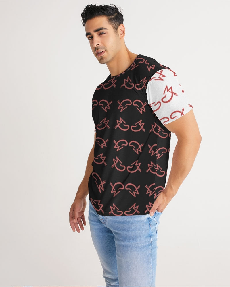 MJ Red & Black Men's All-Over Print Tee