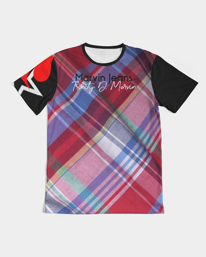 Plaids by Marvin Jeans and Trinity D Marvin Men's All-Over Print Tee