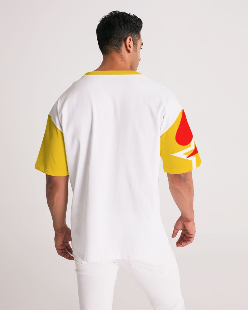 Special drip yellow red Men's All-Over Print Premium Heavyweight Tee