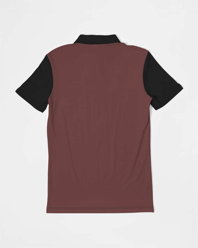 "Blackwood" Men's All-Over Print Slim Fit Short Sleeve Polo