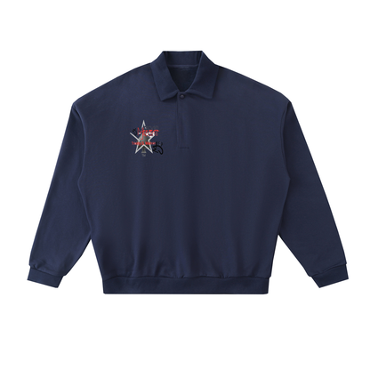 Heavyweight Fleece Polo Sweatshirt