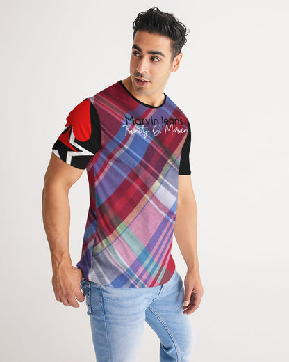 Plaids by Marvin Jeans and Trinity D Marvin Men's All-Over Print Tee