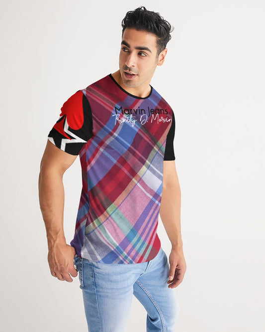 Plaids by Marvin Jeans and Trinity D Marvin Men's All-Over Print Tee