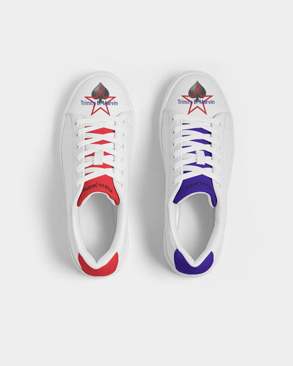 All White New-Legacy Men's Faux-Leather Sneaker