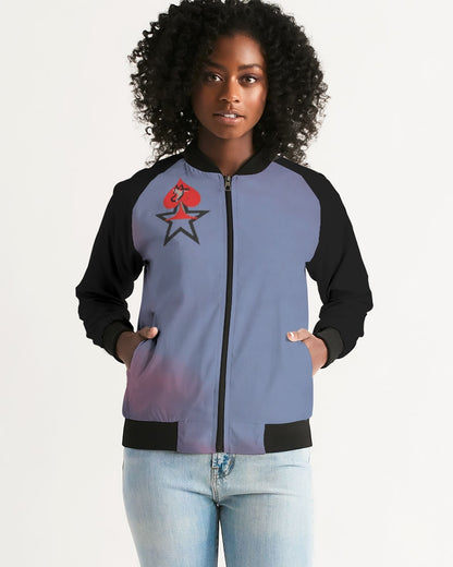 Sky bright Women's All-Over Print Bomber Jacket