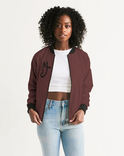 "Blackwood" Women's All-Over Print Bomber Jacket