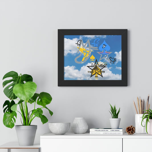 Skydive Framed Horizontal Poster