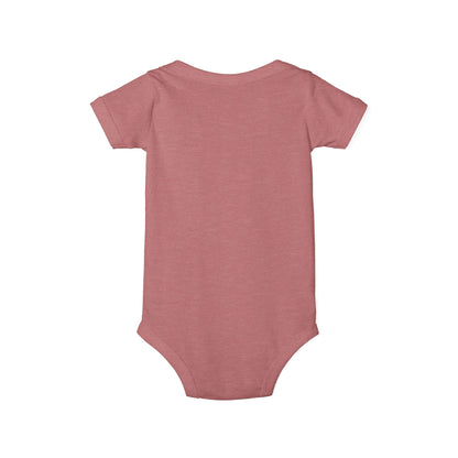 Trinity Cute Infant Jersey One Piece with Personalized Design, Baby Bodysuit, Newborn Gift, Baby Shower Present, Playtime Outfit
