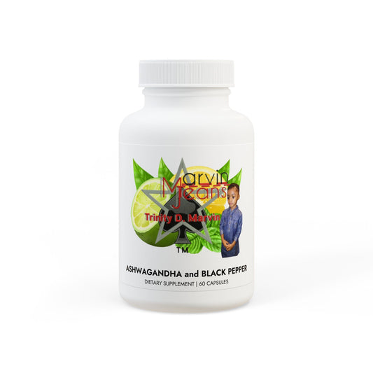 Lemon Lime Ashwagandha and Black Pepper Supplement (60 capsules)