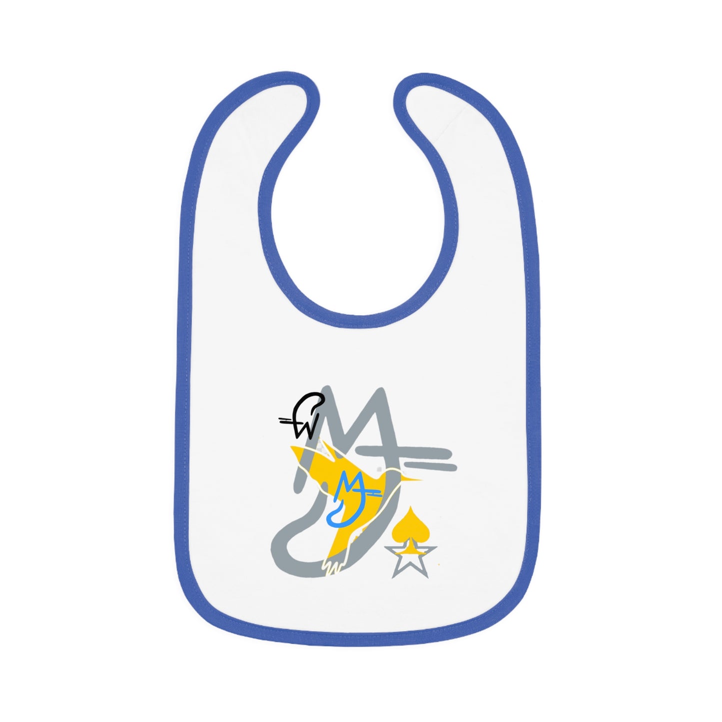 Yellow baby Stylish Baby Bib with Contrast Trim - Perfect for Gifting, Baby Showers, and Daily Use, Modern Design, Mess-Free Eating, Toddler Accessories