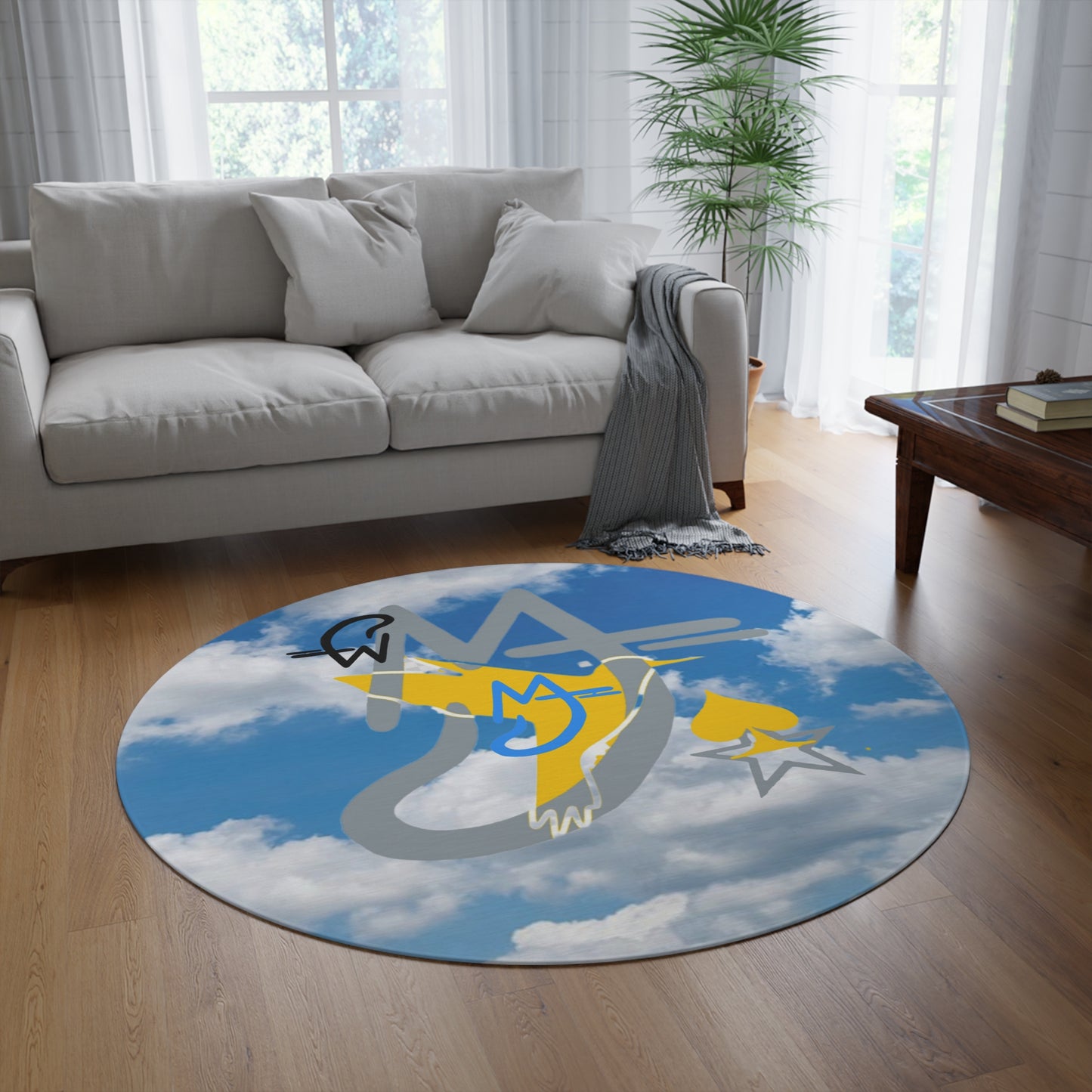 Skydive Round Rug