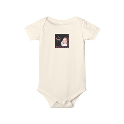 Trinity Cute Infant Jersey One Piece with Personalized Design, Baby Bodysuit, Newborn Gift, Baby Shower Present, Playtime Outfit