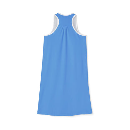 Baby blue Chic Women's Racerback Dress | Effortless Summer Style, Beach Cover-Up, Casual Dress, Vacation Outfits, Daily Wear