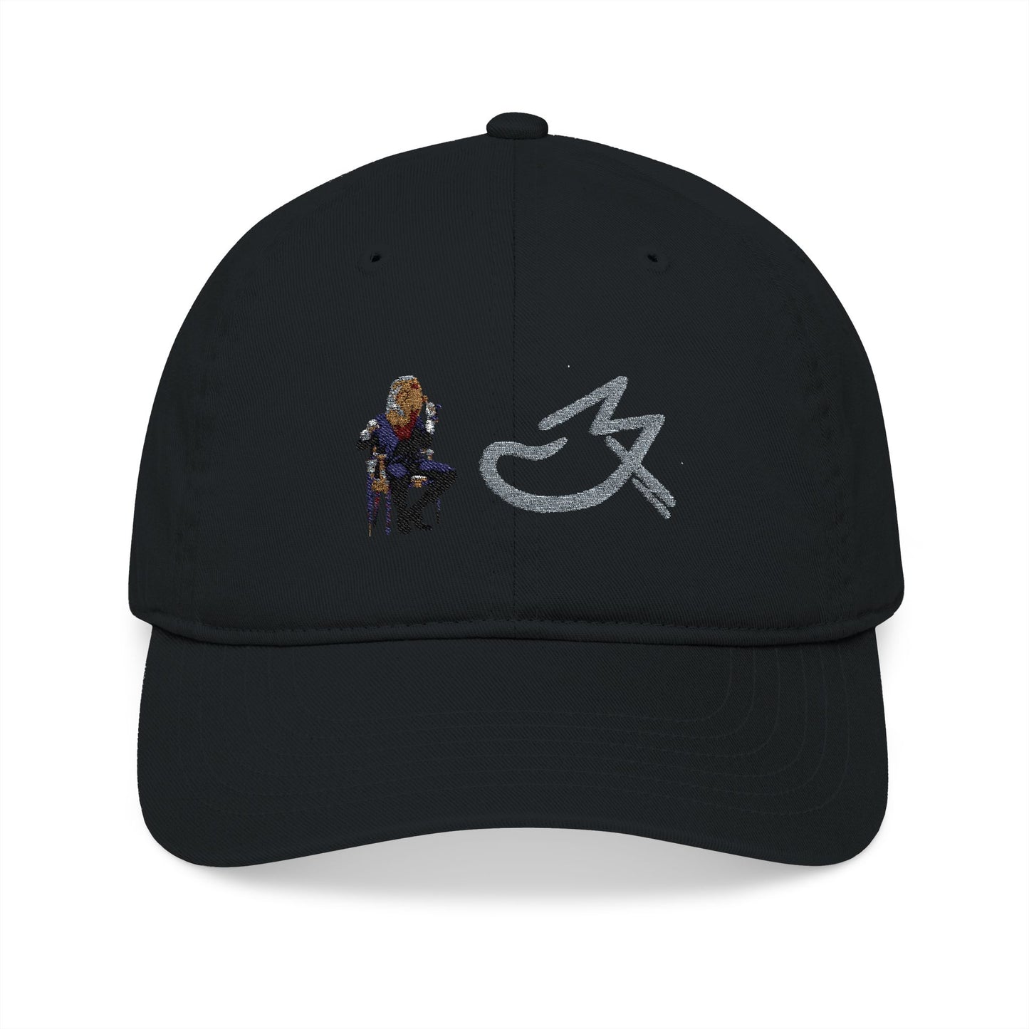 MJ Grey Organic Embroidered Baseball Cap - Stylish Accessories for Outdoors, Gift for Sports Lovers, Custom Hat, Fashion Statement, Trendy Headwear