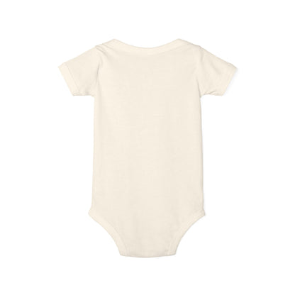 Trinity Cute Infant Jersey One Piece with Personalized Design, Baby Bodysuit, Newborn Gift, Baby Shower Present, Playtime Outfit