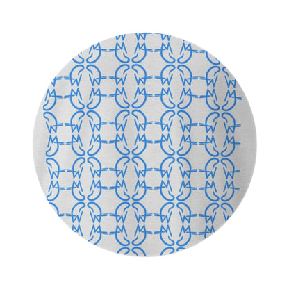 MJ Deluxe White Round Rug
