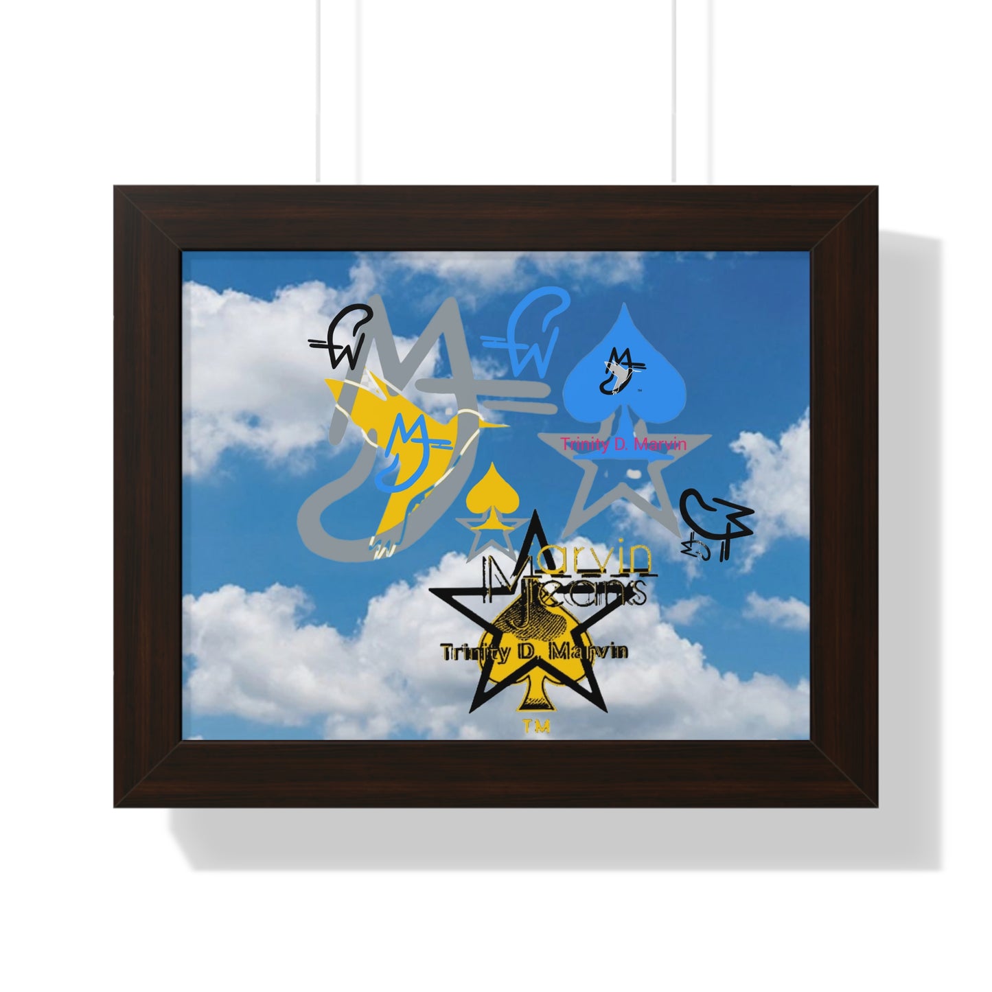 Skydive Framed Horizontal Poster