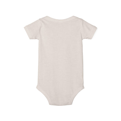 Trinity Cute Infant Jersey One Piece with Personalized Design, Baby Bodysuit, Newborn Gift, Baby Shower Present, Playtime Outfit