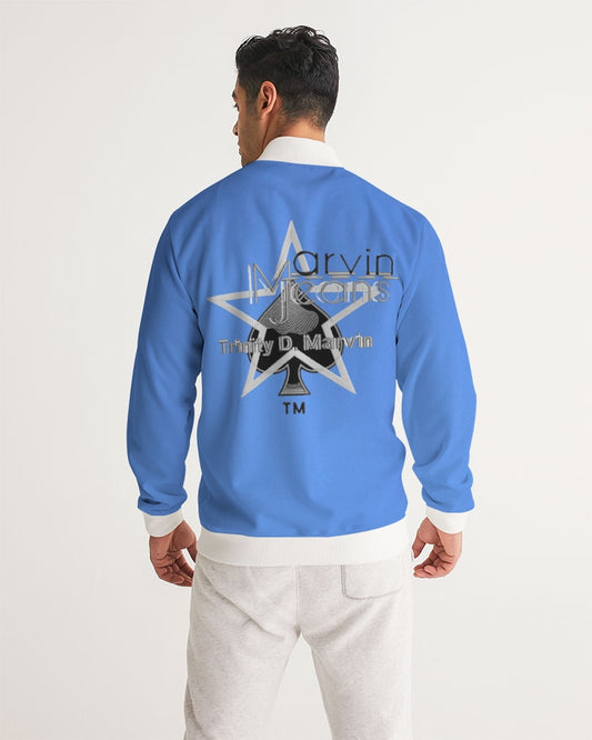 Kingly Blue  Men's All-Over Print Track Jacket
