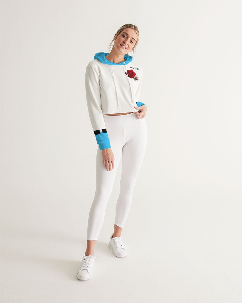 Hey Papi  Women's All-Over Print Cropped Hoodie