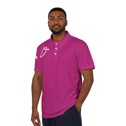 MJ white Vibrant Unisex Polo Shirt, Casual Wear, Summer Top, Men’s & Women’s Clothing, Gift for Friends, Everyday Style