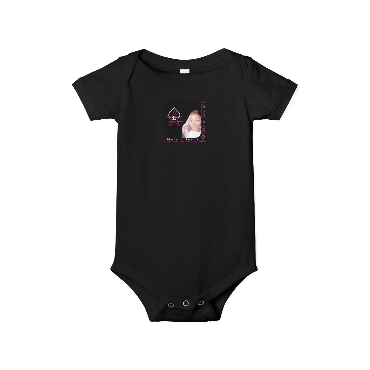 Trinity Cute Infant Jersey One Piece with Personalized Design, Baby Bodysuit, Newborn Gift, Baby Shower Present, Playtime Outfit