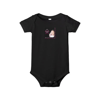Trinity Cute Infant Jersey One Piece with Personalized Design, Baby Bodysuit, Newborn Gift, Baby Shower Present, Playtime Outfit