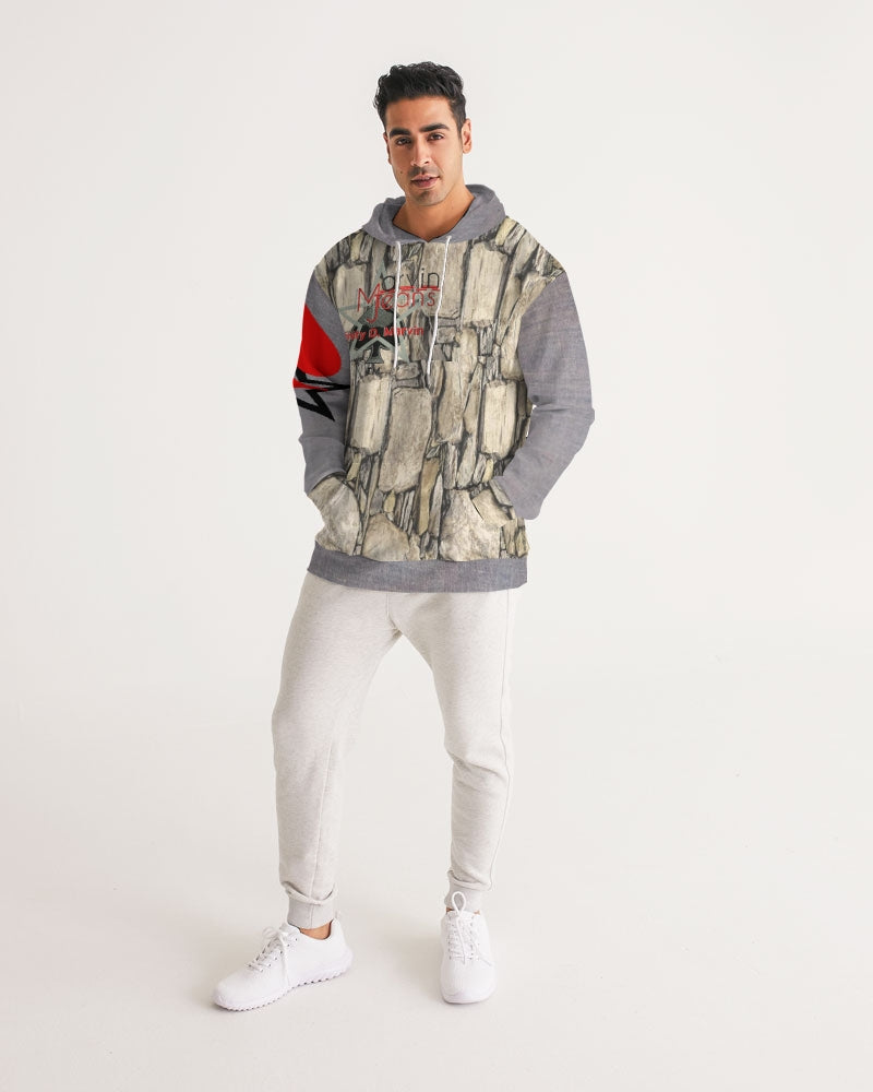 Stone grey  Men's All-Over Print Hoodie