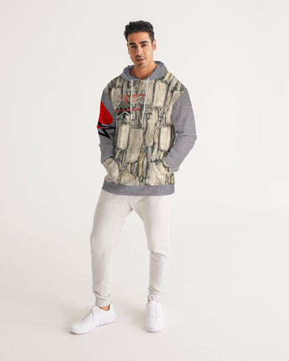Stone grey  Men's All-Over Print Hoodie