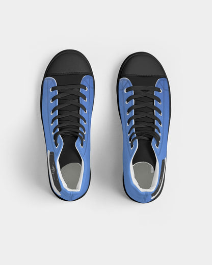 Kingly Blue  Men's Hightop Canvas Shoe - Black