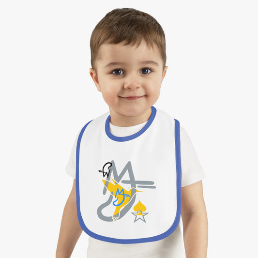 Yellow baby Stylish Baby Bib with Contrast Trim - Perfect for Gifting, Baby Showers, and Daily Use, Modern Design, Mess-Free Eating, Toddler Accessories