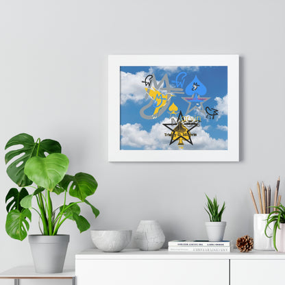 Skydive Framed Horizontal Poster