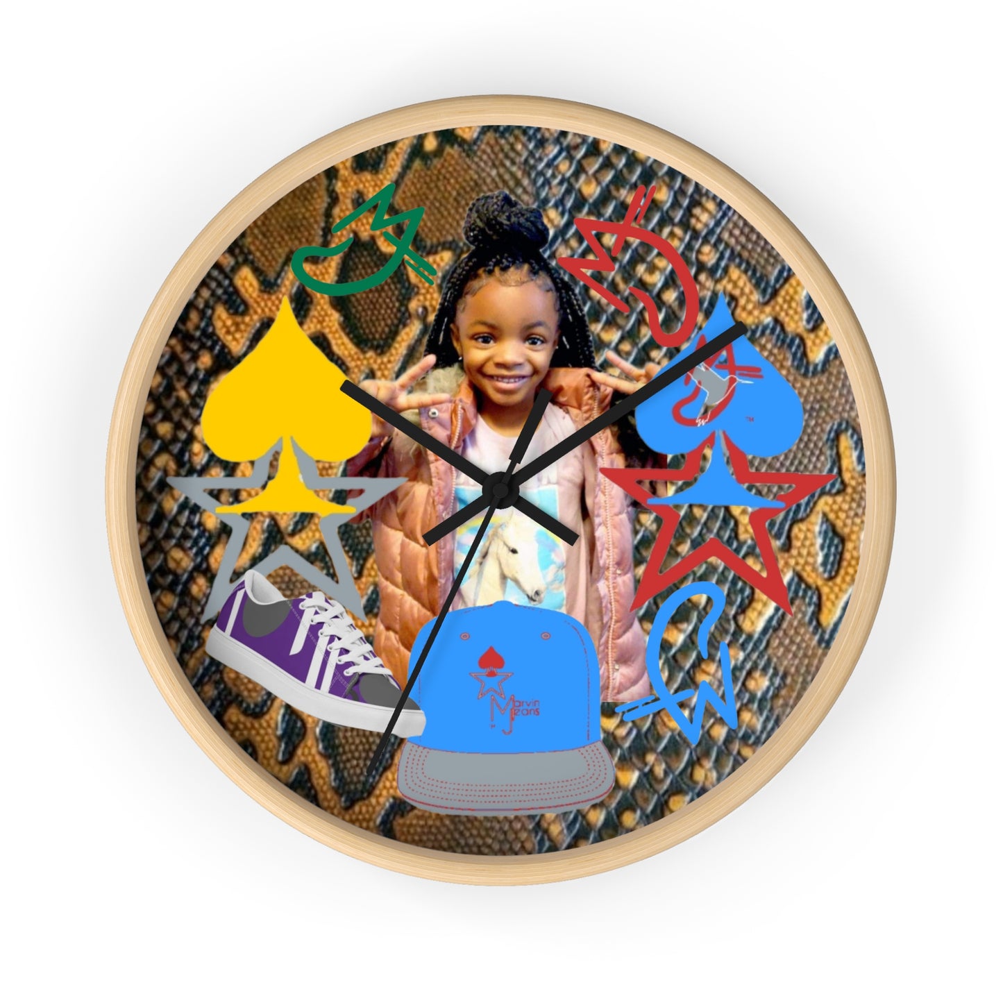 Calf Print Premium Design Mix Wall Clock