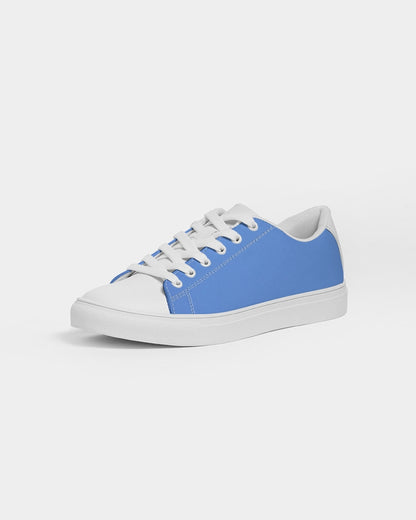 Kingly Blue  Men's Faux-Leather Sneaker